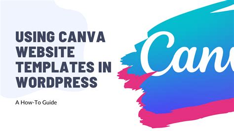Enhow To Use Canva Website Templates In WordPress