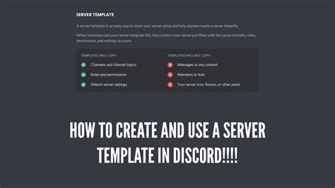 Enhow To Use Discord Template On Existing Server