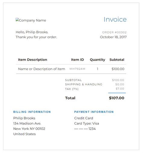 Enhtml Invoice Template Free