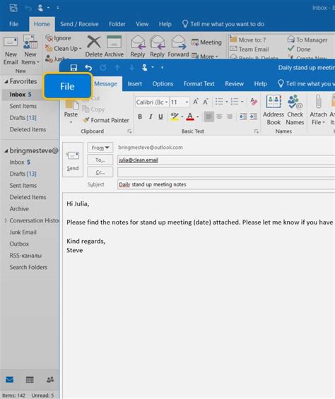 Enhtml Outlook Email Template