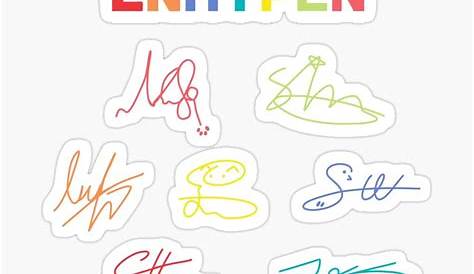 Enhypen Logo Sticker by honeybaee in 2021 Logo sticker, Pop stickers