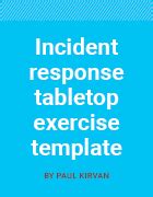 Enincident Response Tabletop Exercise Template
