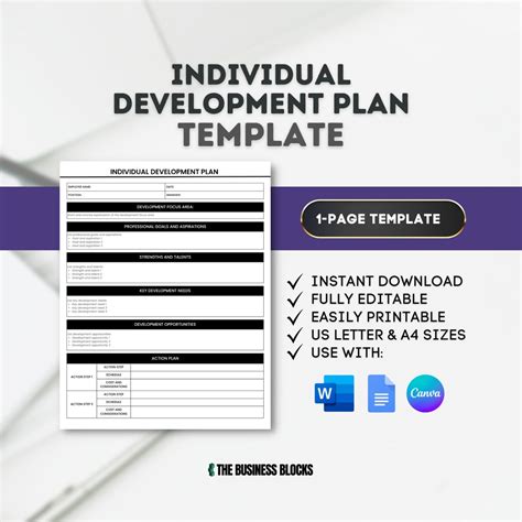 Enindividual Development Plan Template Excel