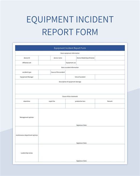 Eninformation Report Template