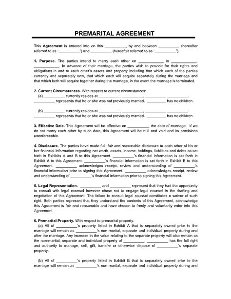 Eninheritance Agreement Template