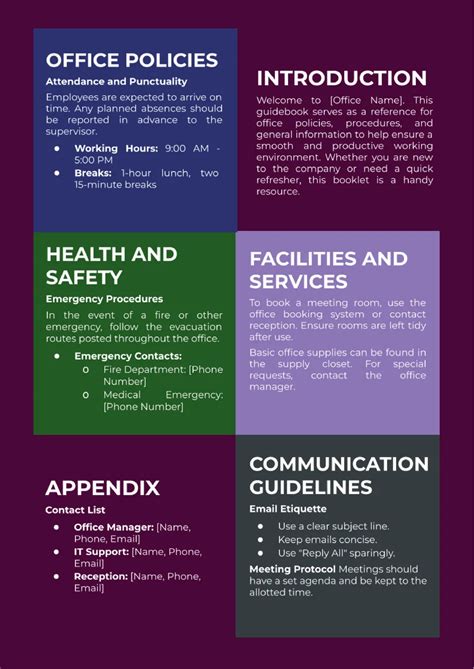 Eninstruction Booklet Template