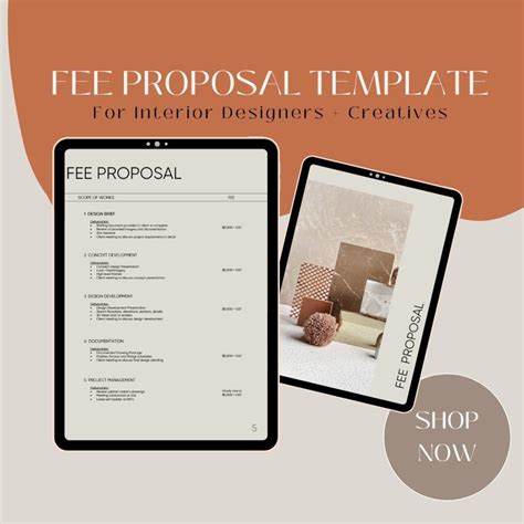 Eninterior Design Fee Proposal Template