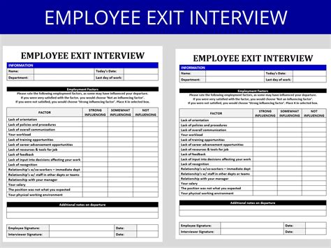 Enintern Exit Interview Template