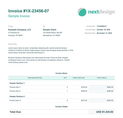 Eninterpreter Invoice Template