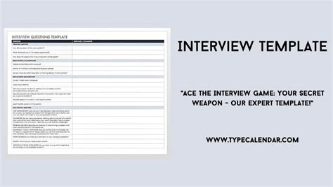 Eninterview Question Template