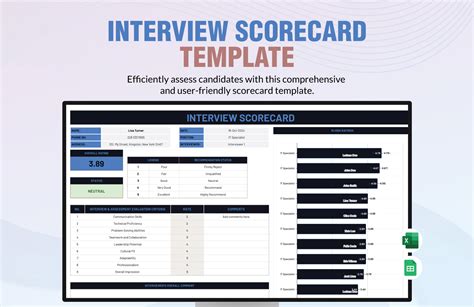 Eninterview Scorecard Template Excel