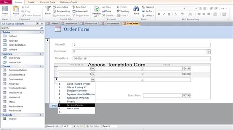 Eninvoice Access Database Template