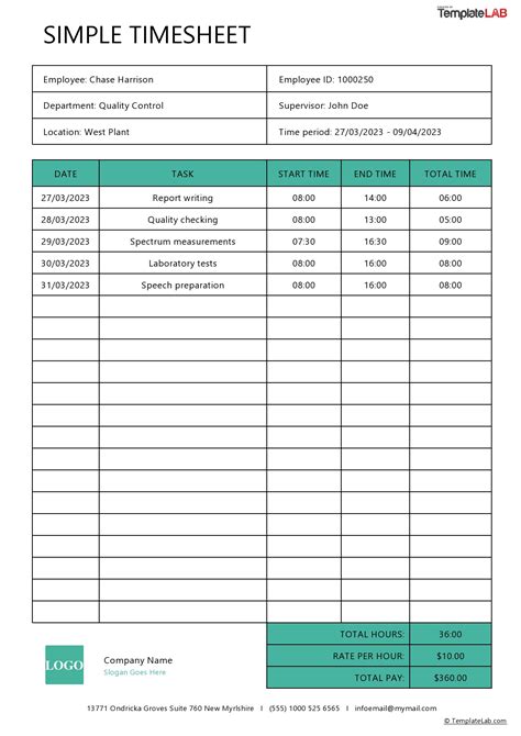 Eninvoice Timesheet Template Excel