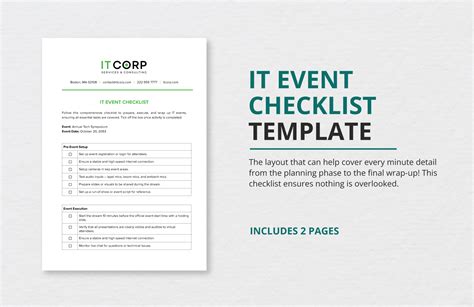 Enit Checklist Template