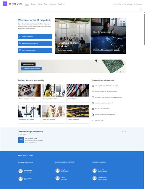Enit Help Desk Sharepoint Site Template