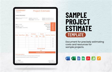 Enit Project Estimation Template