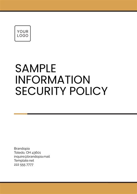 Enit Security Policy Template