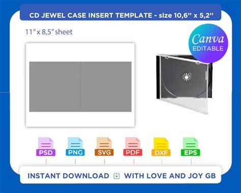 Enjewel Case Cd Template