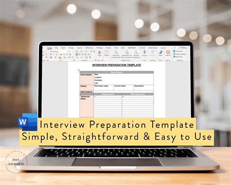 Enjob Interview Preparation Template