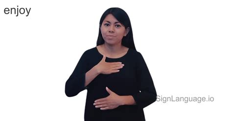 Enjoy Sign. Hand Drawn Vector Lettering. Isolated on White Background