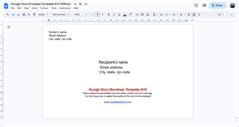 Enlabel Printing Template Google Docs