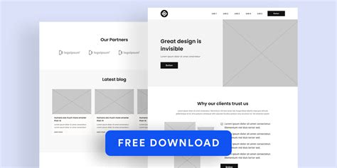 Enlanding Page Wireframe Template