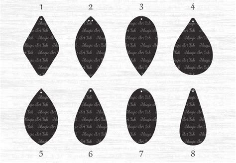 Enleather Earring Template