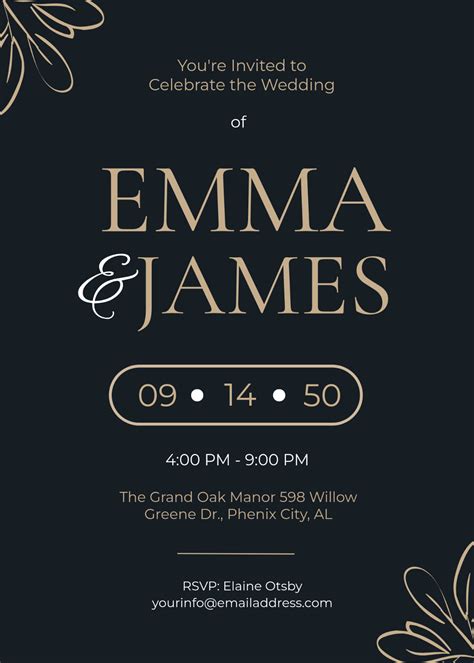 Enlemon Invitation Template Free