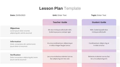 Enlesson Plan Powerpoint Template
