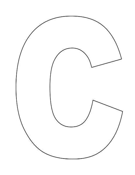 Enletter C Printable Template