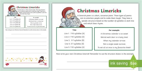 Enlimerick Poem Template