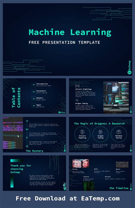 Enmachine Learning Ppt Template