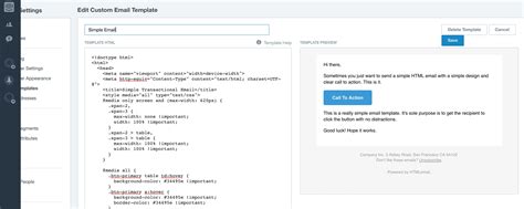Enmailchimp Email Template Code