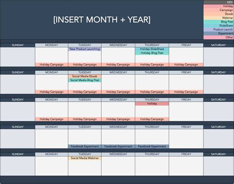 Enmaintenance Calendar Template