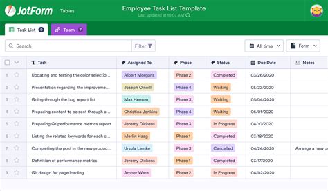 Enmanager Task List Template