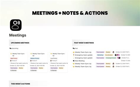 Enmeeting Notes Template Notion