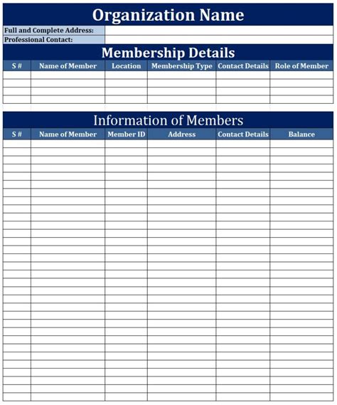 Enmember List Template