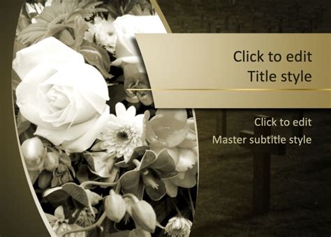 Enmemorial Service Powerpoint Template