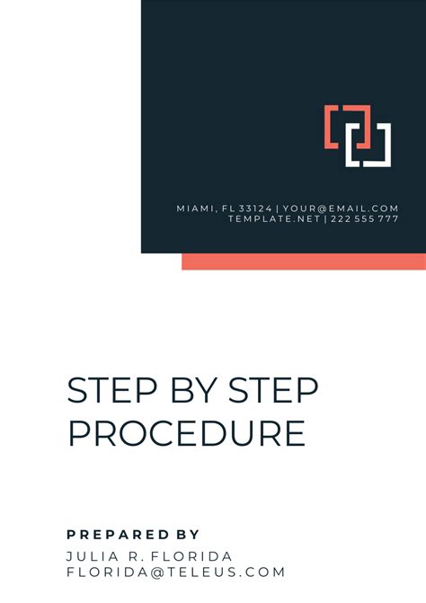 Enmethod Of Procedure Template