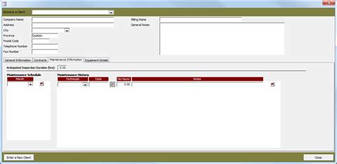 Enmicrosoft Access Maintenance Database Template
