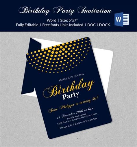 Enmicrosoft Invitation Templates