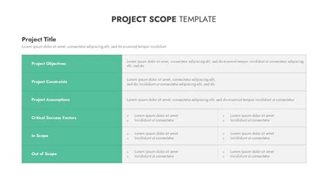 Enmicrosoft Project Scope Template