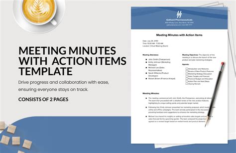 Enminutes Template With Action Items