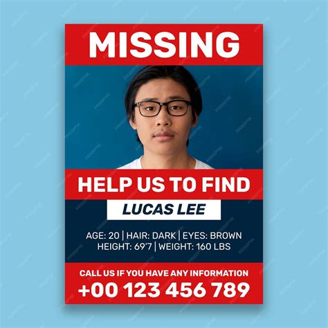 Enmissing Person Poster Template
