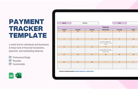 Enmonthly Payment Tracker Excel Template