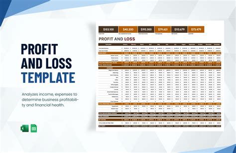 Enmonthly Profit And Loss Statement Template Excel