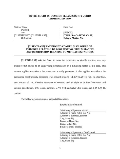 Enmotion To Compel Template