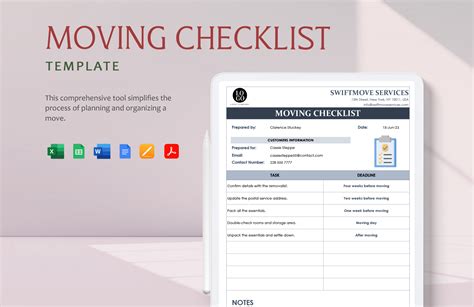 Enmove In Checklist Template