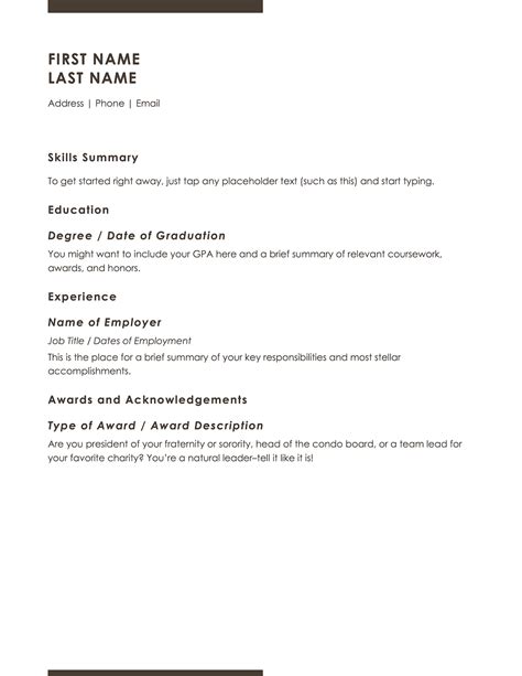 Enmsw Resume Template