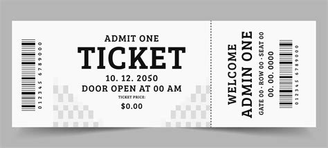 Ennba Ticket Template